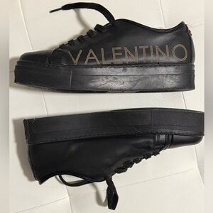 Mario Valentino Dalia Leather Platform Sneakers